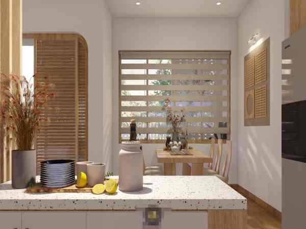 Bí quyết tránh đặt phòng ăn gần cửa ra vào giữ tài lộc