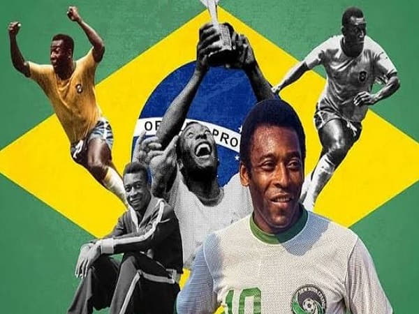 Pele là 1 thành viên trong bộ 3 tiền đạo Brazil huyền thoại